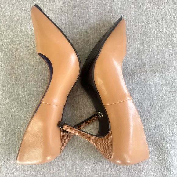 Antonia Saint New York Victoria Nude Leather Heels Stilettos Size 7 - Picture 9 of 11